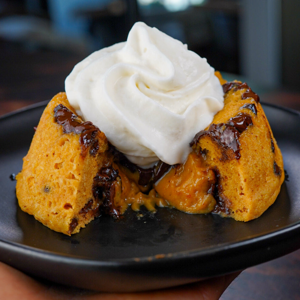 45 Second Chocolate Chip Protein Lava Cookie