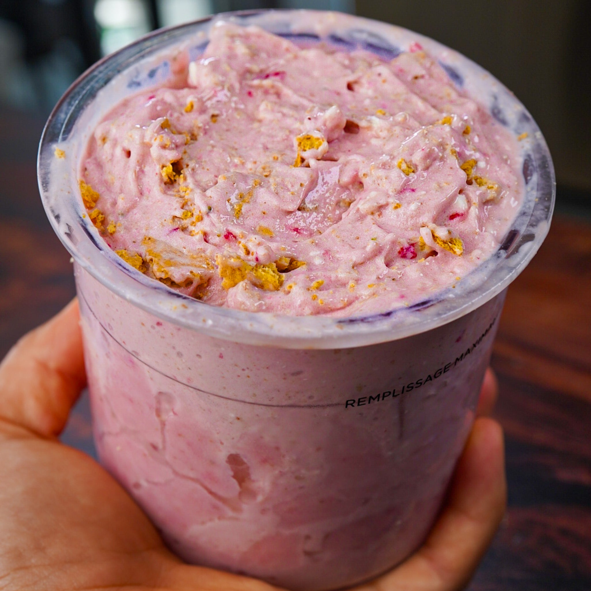 Strawberry Cheesecake Protein Ice Cream