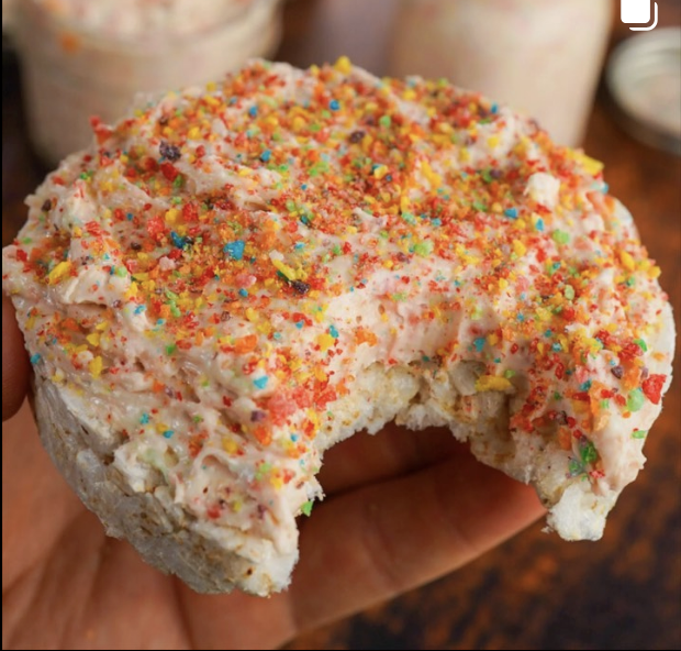 Fruity Cereal Protein Cheesecake Frosting