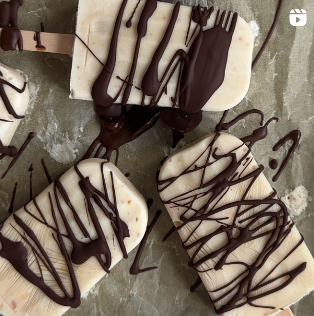 Chocolate Peanut Butter Frozen Yogurt Popsicles