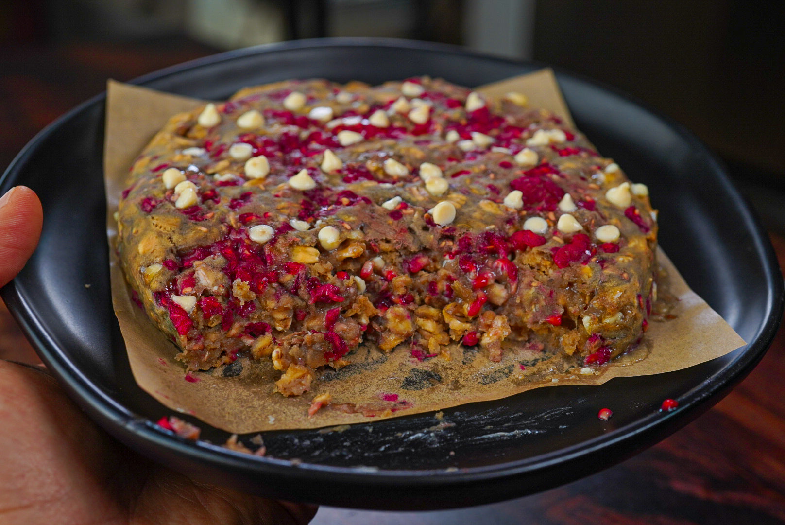 White Chocolate Raspberry XL Protein Breakfast Cookie