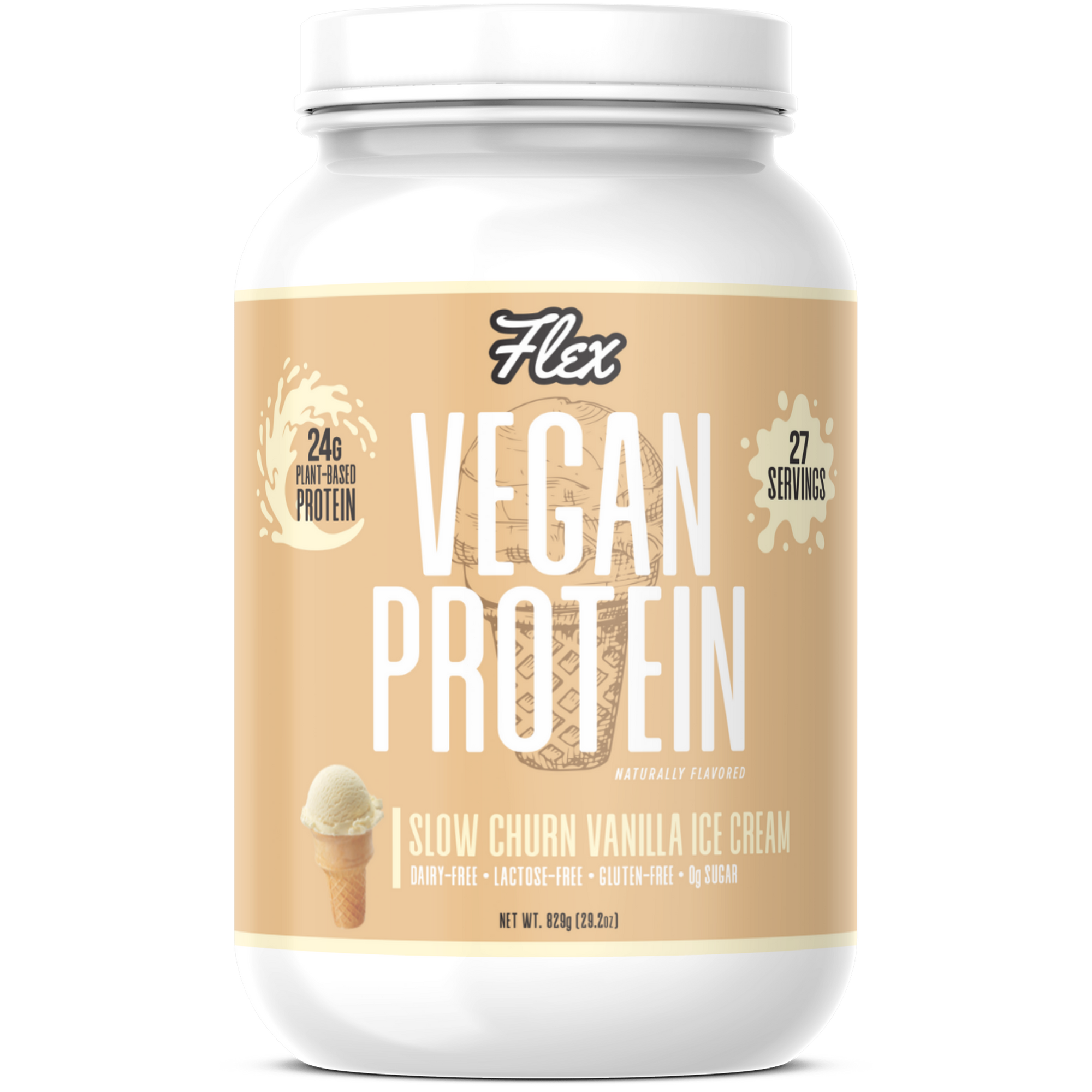 Slow Churn Vanilla Ice Cream Vegan Protein